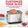 DASH SmartStore 2-Slice Toaster – Compact Design with 5 Browning Levels & Storage Lid, Extra-Wide Slot Large Toaster, 1-Touch Bagel & +15 Seconds Functions – Easy Clean Up Crumb Tray (Black)(Black)