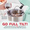 DASH Tilt-Head 3.5qt Stand Mixer 12 Speeds with Paddle, Dough Hook, and Whisk Attaachments- Aqua(Aqua)