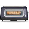DASH Clear View Toaster: Extra Wide Slot Toaster with See Through Window – Defrost, Reheat + Auto Shut Off Feature for Bagels, Specialty Breads & other Baked Goods – Grey(Gray)