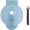 DASH Deluxe Mini Maker for Individual Waffles, Hash Browns, Keto Chaffles with Included Brush and Cord Wrap, and Easy to Clean Non-Stick Surfaces, 4 Inch, Dream Blue(Dream Blue)