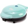 DASH Express 8” Waffle Maker for Waffles, Paninis, Hash Browns + other Breakfast, Lunch, or Snacks, with Easy to Clean, Non-Stick Cooking Surfaces – Aqua(Aqua)