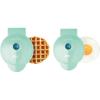 DASH Mini Maker Waffle Maker + Griddle, 2-Pack Griddle + Waffle Iron – Aqua(Aqua)