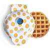 DASH Mini Waffle Maker Machine for Individuals, Paninis, Hash Browns, & Other On the Go Breakfast, Lunch, or Snacks, with Easy to Clean, Non-Stick Sides, Black Skull 4 Inch(White Waffle)