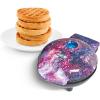 DASH Mini Waffle Maker Machine for Individuals, Paninis, Hash Browns, & Other On the Go Breakfast, Lunch, or Snacks, with Easy to Clean, Non-Stick Sides, Purple Galaxy 4 Inch(Purple Galaxu)