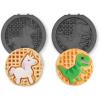 DASH Multimaker Mini System Two 4” Nonstick Removable Waffle Plates (Gingerbread & Snowflake) – 2Pc Plate Pack for Waffle Iron & Griddle, Compatible with Dash MultiMaker Mini System, Nonstick Surface(Unicorn & Dinosaur)