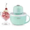 DASH My Mug Ice Cream Maker Machine (Aqua): Multi-Purpose Soft Serve Ice Cream Machine with (2) Bowls for Homemade Gelato, Sorbet, Frozen Yogurt, Built-In Ingredient Chute, Easy to Clean and Store(1 Bowl)