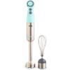 Dash Chef Series Immersion Hand Blender, 5 Speed Stick Blender with Stainless Steel Blades, Whisk Attachment and Recipe Guide – Aqua(Aqua)