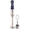 Dash Chef Series Immersion Hand Blender, 5 Speed Stick Blender with Stainless Steel Blades, Whisk Attachment and Recipe Guide – Aqua(Midnight)