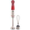Dash Chef Series Immersion Hand Blender, 5 Speed Stick Blender with Stainless Steel Blades, Whisk Attachment and Recipe Guide – Aqua(Red)