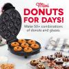 DASH Mini Donut Maker Machine for Kid-Friendly Breakfast, Snacks, Desserts & More with Non-stick Surface, Makes 7 Doughnuts – Aqua(White)
