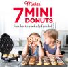 DASH Mini Donut Maker Machine for Kid-Friendly Breakfast, Snacks, Desserts & More with Non-stick Surface, Makes 7 Doughnuts – Aqua(White)