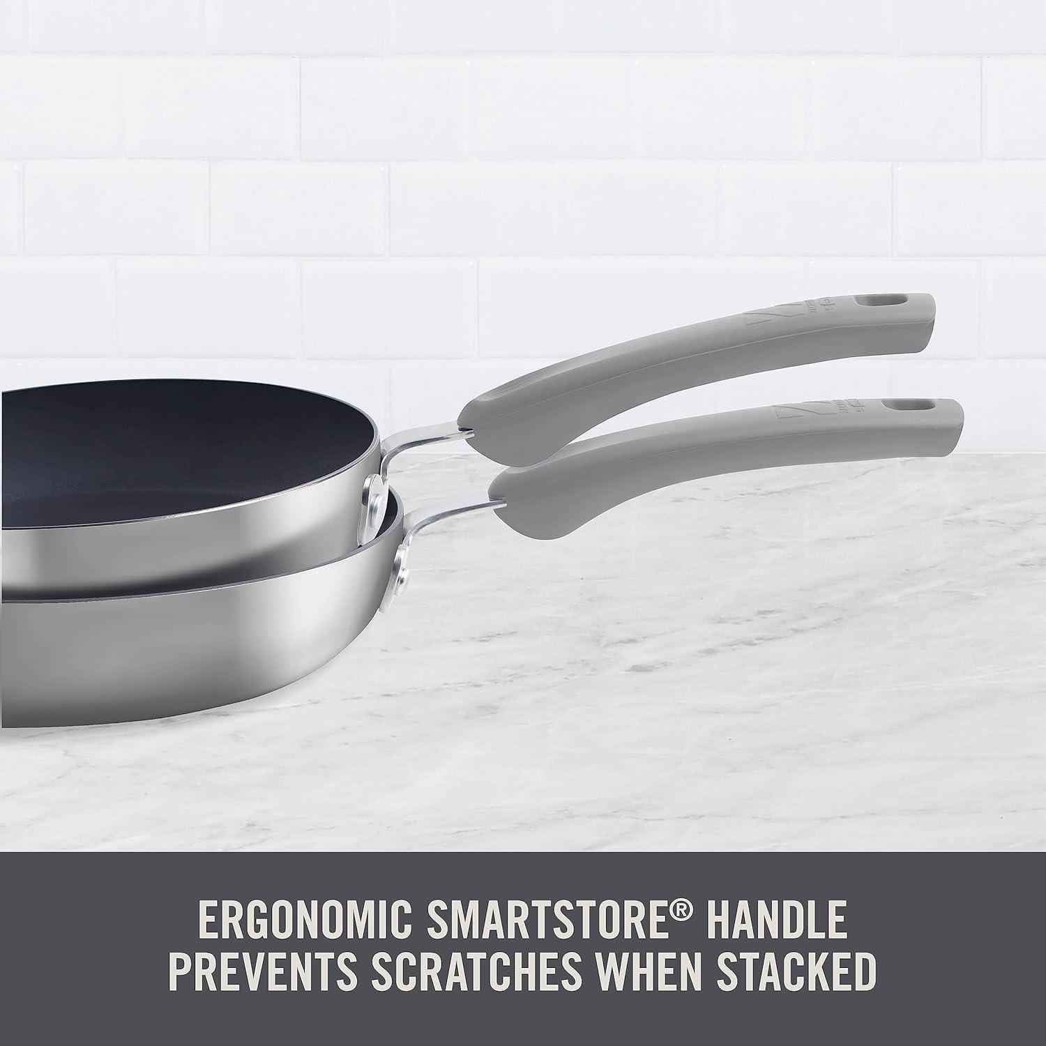 imageZakarian by Dash 12quot TruPro Nonstick Stainless Steel Fry Pan GreyGray