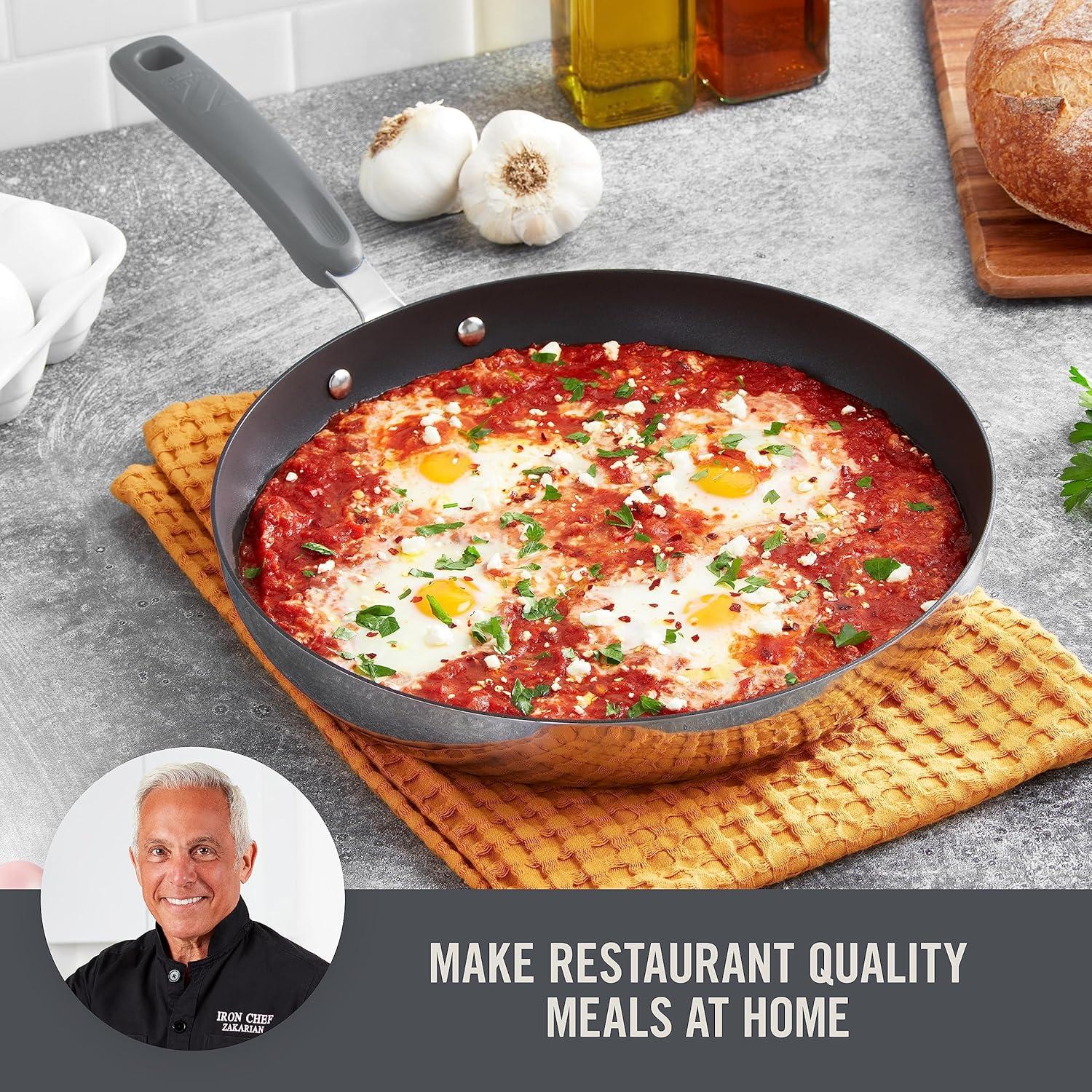 imageZakarian by Dash 12quot TruPro Nonstick Stainless Steel Fry Pan GreyGray