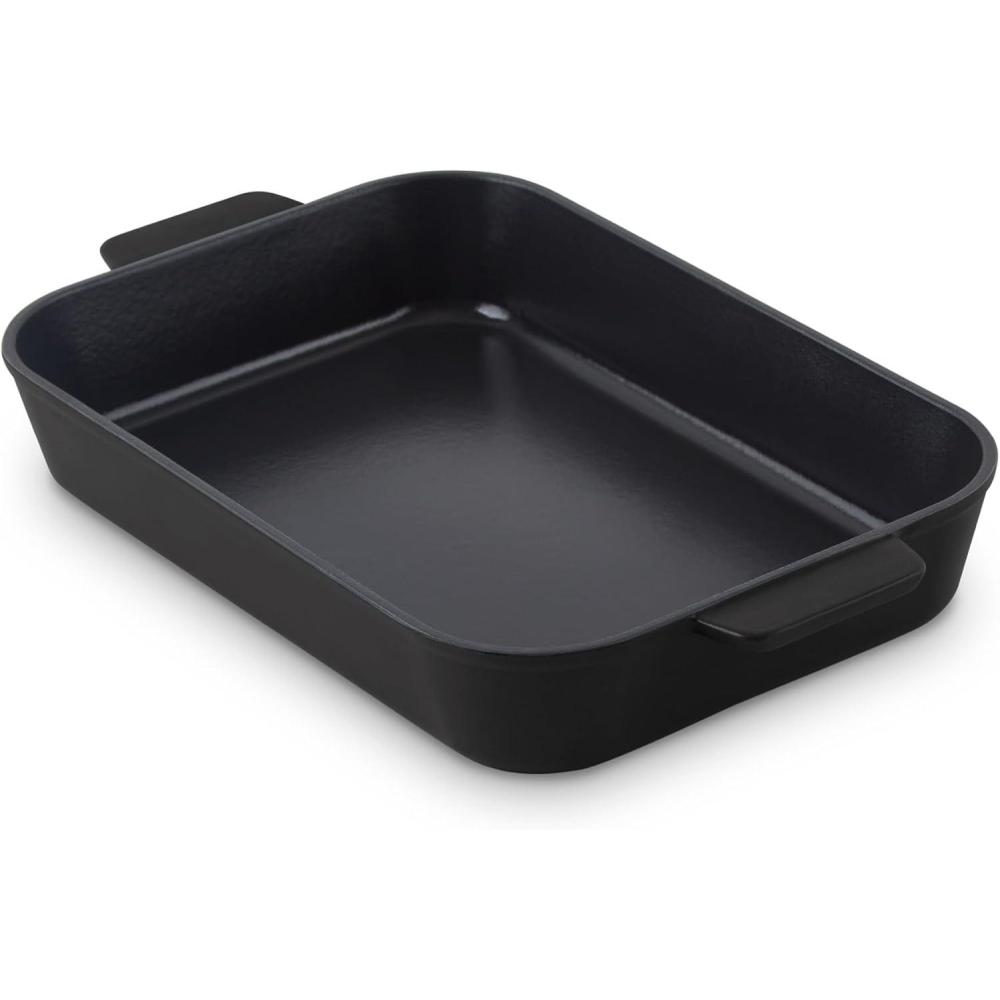 imageZakarian by Dash 9quot X 13quot Nonstick Cast Iron Baker Rust Resistant Oven Safe Easy to Clean  BlackBlack