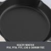 DASH Zakarian by Dash 11″ Nonstick Cast Iron Grilling & Roasting Pan for Vegetables, Meats, Seafood & More – Black(Blue)