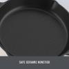 Zakarian by Dash 9.5 Inch Small Nonstick Cast Iron Skillet, Titanium Ceramic Coated Frying Pan, Blue(Cranberry)