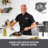 Zakarian by Dash Trupro Nonstick Stainless Steel 6pc Stacking Sauce Pan Set – Black(Black)