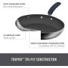 Zakarian by Dash Trupro Nonstick Stainless Steel 6pc Stacking Sauce Pan Set – Black(Blue)