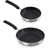 Zakarian by Dash 12″ TruPro Nonstick Stainless Steel Fry Pan- Grey(Black)