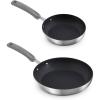 Zakarian by Dash 12″ TruPro Nonstick Stainless Steel Fry Pan- Grey(Gray)