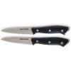 Zakarian by Dash 2 Piece Chef Grade German Steel Paring Knife Set with Smooth and Serrated Blades for Chopping, Dicing, Mincing, Slicing and More – White(Black)