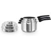 Zakarian by Dash Trupro Nonstick Stainless Steel 6pc Stacking Sauce Pan Set – Black(Black)