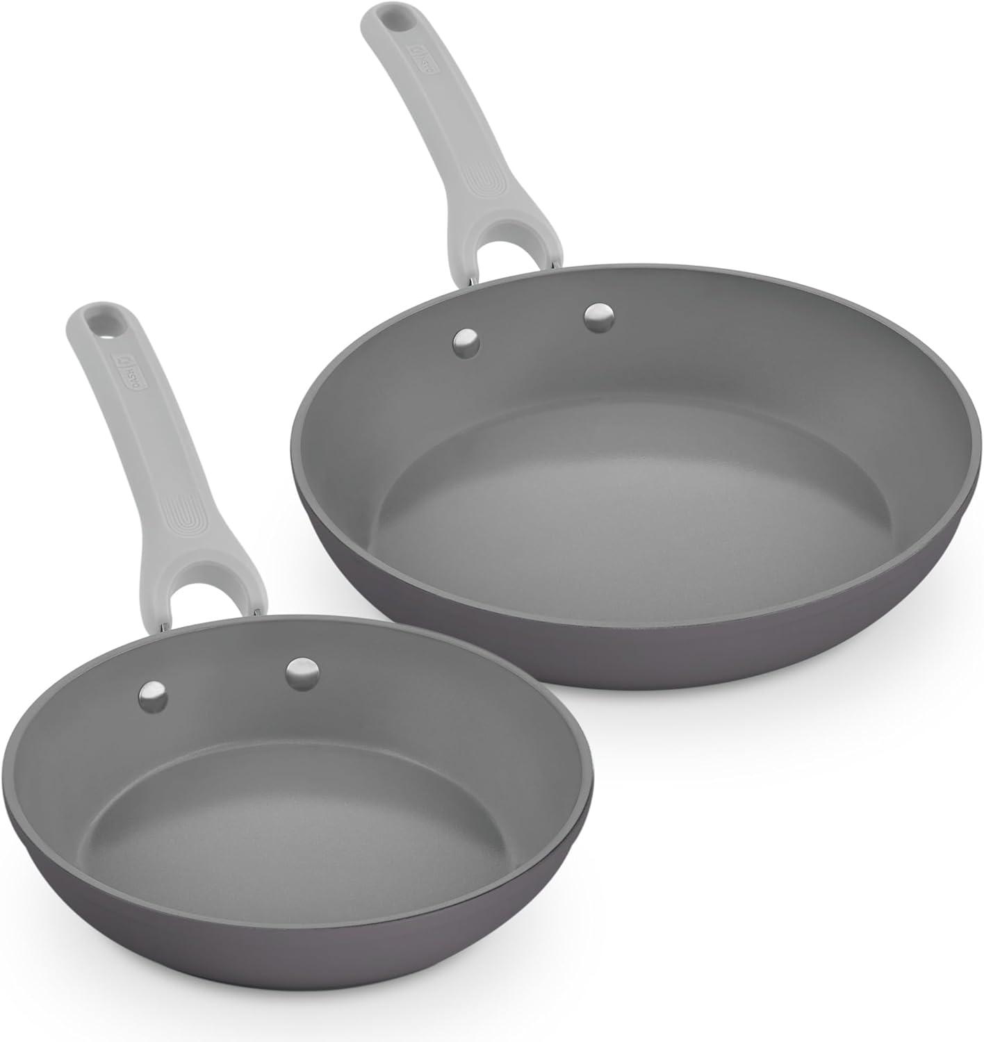 imageDASH Dream Green Nonstick Ceramic Cookware Set 15 Piece Pink  Recycled Aluminum and Ceramic Nonstick Cookware Set Oven Safe and Compatible with All CooktopsSlate Gray