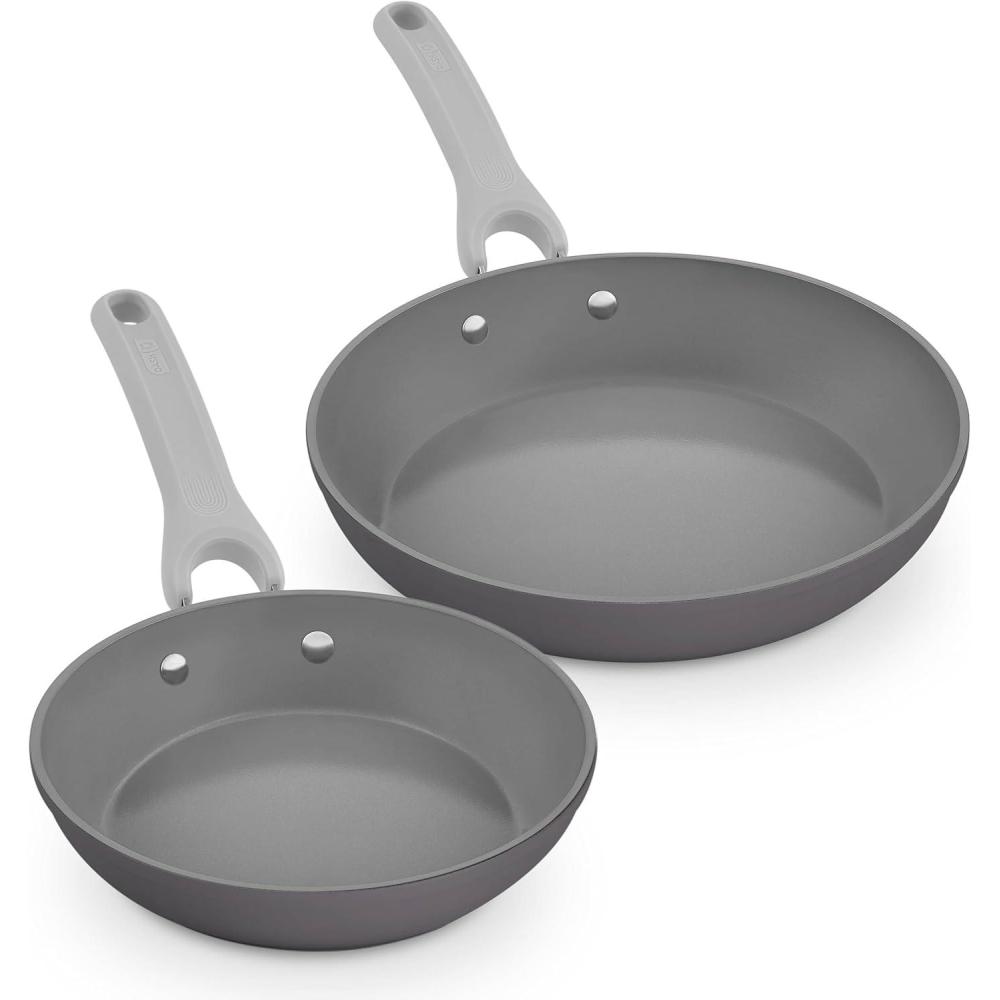 imageDASH Dream Green Nonstick Ceramic Cookware Set 15 Piece Pink  Recycled Aluminum and Ceramic Nonstick Cookware Set Oven Safe and Compatible with All CooktopsSlate Gray