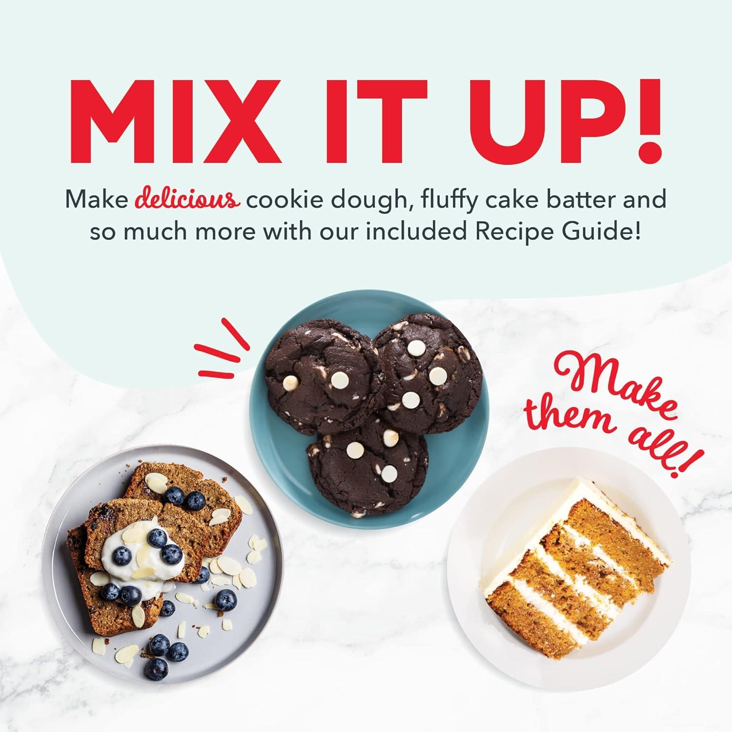 imageDash Stand Mixer Electric Mixer for Everyday Use 6 Speed Stand Mixer with 3 Quart Stainless Steel Mixing Bowl Dough Hooks ampamp Mixer Beaters for Dressings Frosting Meringues ampamp More AquaAqua