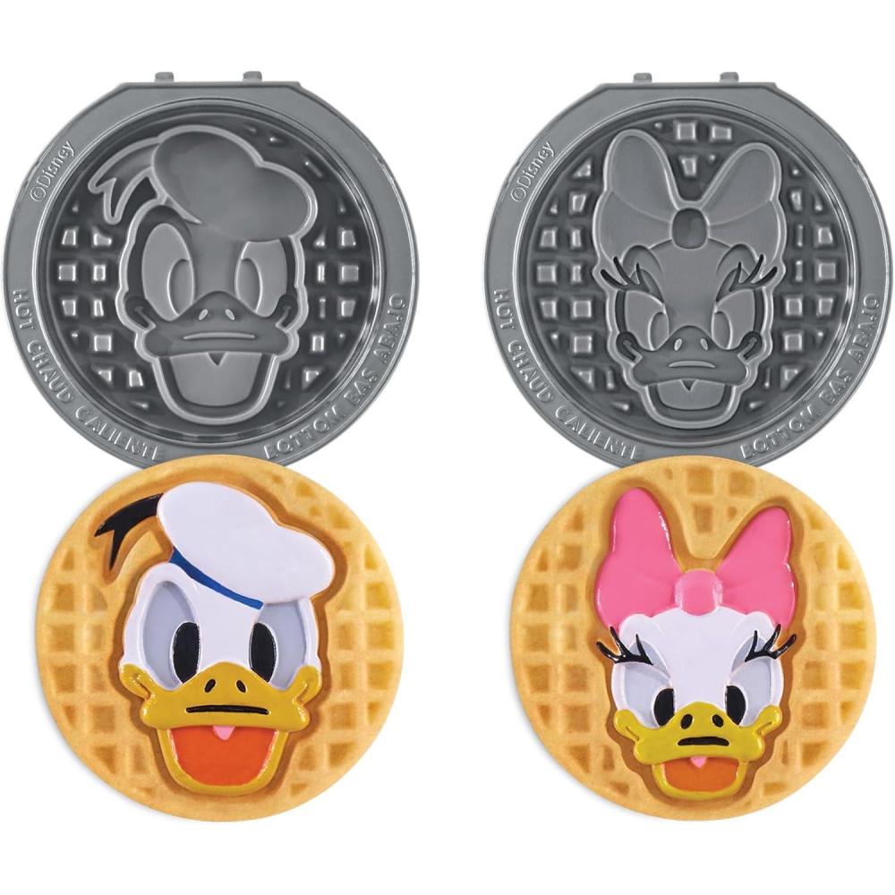 imageDisney Dash MultiMaker Mini System Removable Plate Sets EasytoSwap Plates for Your Waffle Maker Set of 2 Moana ampamp Pua DesignDonald and Daisy