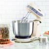 Dash Stand Mixer (Electric Mixer for Everyday Use): 6 Speed Stand Mixer with 3 Quart Stainless Steel Mixing Bowl, Dough Hooks & Mixer Beaters for Dressings, Frosting, Meringues & More – Aqua(Cream)