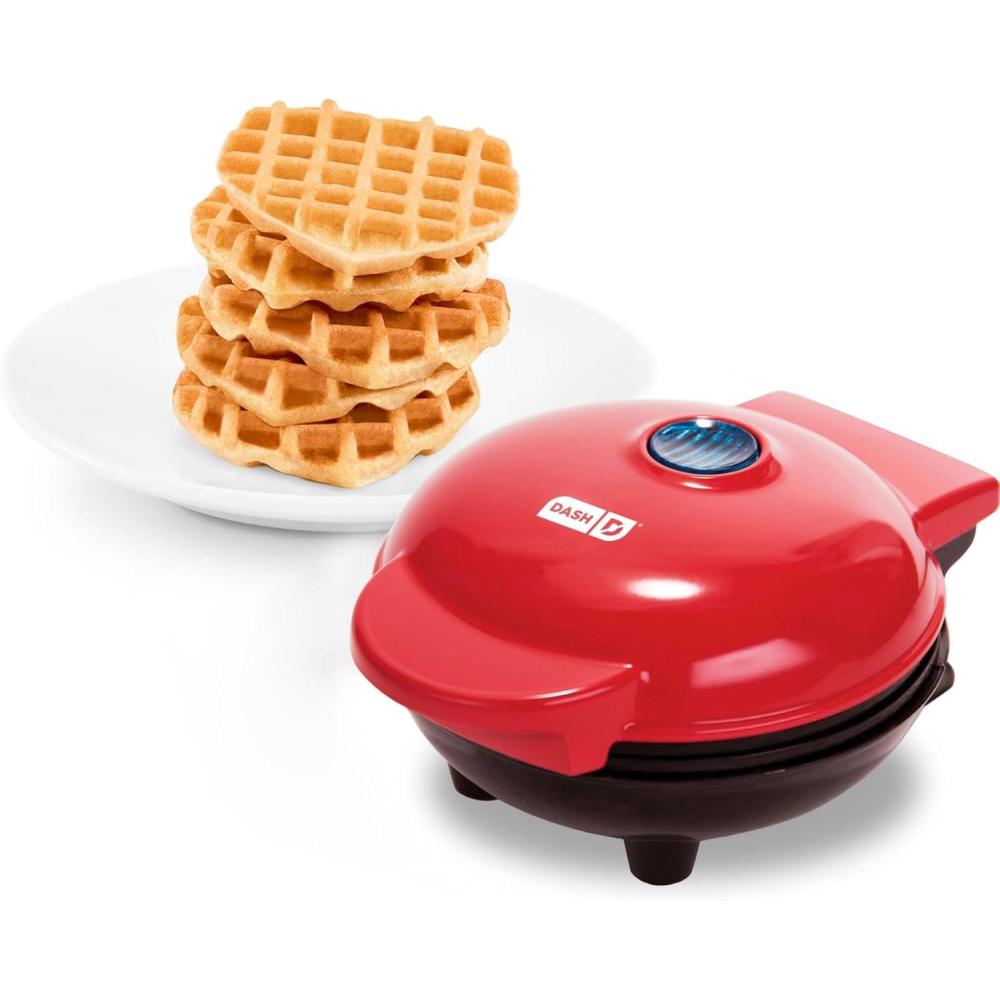 imageDisney Dash Stitch Santa Mini Waffle Maker Holiday Waffle Maker Simple Setup ampamp Quick Cleanup Convenient ampamp Compact for Easy StorageRed Heart