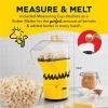Disney Dash Fresh Pop Popcorn Maker – Oil-Free, Air Popcorn Popper – With Measuring Cup & Recipe Guide – Perfect for Movie Nights – 16 Cups, Mickey & Minnie Design(Peanuts (Yellow & Black))