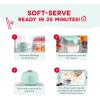 Disney Dash My Mug Ice Cream Maker Bundle – Mini Electric Ice Cream Maker – Creates Gelato, Sorbet & Frozen Yogurt – Easy to Clean & Use – 2 Mugs, Mickey & Minnie Design(Aqua)