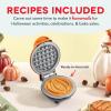 Disney Dash Stitch Santa Mini Waffle Maker – Holiday Waffle Maker – Simple Setup & Quick Cleanup – Convenient & Compact for Easy Storage(Orange)