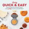 Disney Dash Stitch Santa Mini Waffle Maker – Holiday Waffle Maker – Simple Setup & Quick Cleanup – Convenient & Compact for Easy Storage(Orange)