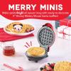 Disney Dash Stitch Santa Mini Waffle Maker – Holiday Waffle Maker – Simple Setup & Quick Cleanup – Convenient & Compact for Easy Storage(Red Mickey in Santa Hat)