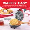 Disney Dash Stitch Santa Mini Waffle Maker – Holiday Waffle Maker – Simple Setup & Quick Cleanup – Convenient & Compact for Easy Storage(Red Mickey in Santa Hat)