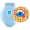 Disney Dash Stitch Santa Mini Waffle Maker – Holiday Waffle Maker – Simple Setup & Quick Cleanup – Convenient & Compact for Easy Storage(Blue Stitch in Santa Hat)