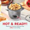 DASH Mini Rice Cooker Steamer with Removable Nonstick Pot, Keep Warm Function & Recipe Guide, .5 Quart, for Soups, Stews, Grains & Oatmeal – Graphite