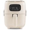 Dash Flip & Fry™ Digital 2-in-1 Grill + Air Fryer with 5 functions, 3 Qt Capacity, Air fryer & Indoor Grill for fries, wings, burgers and more – Forged Iron(Cream)