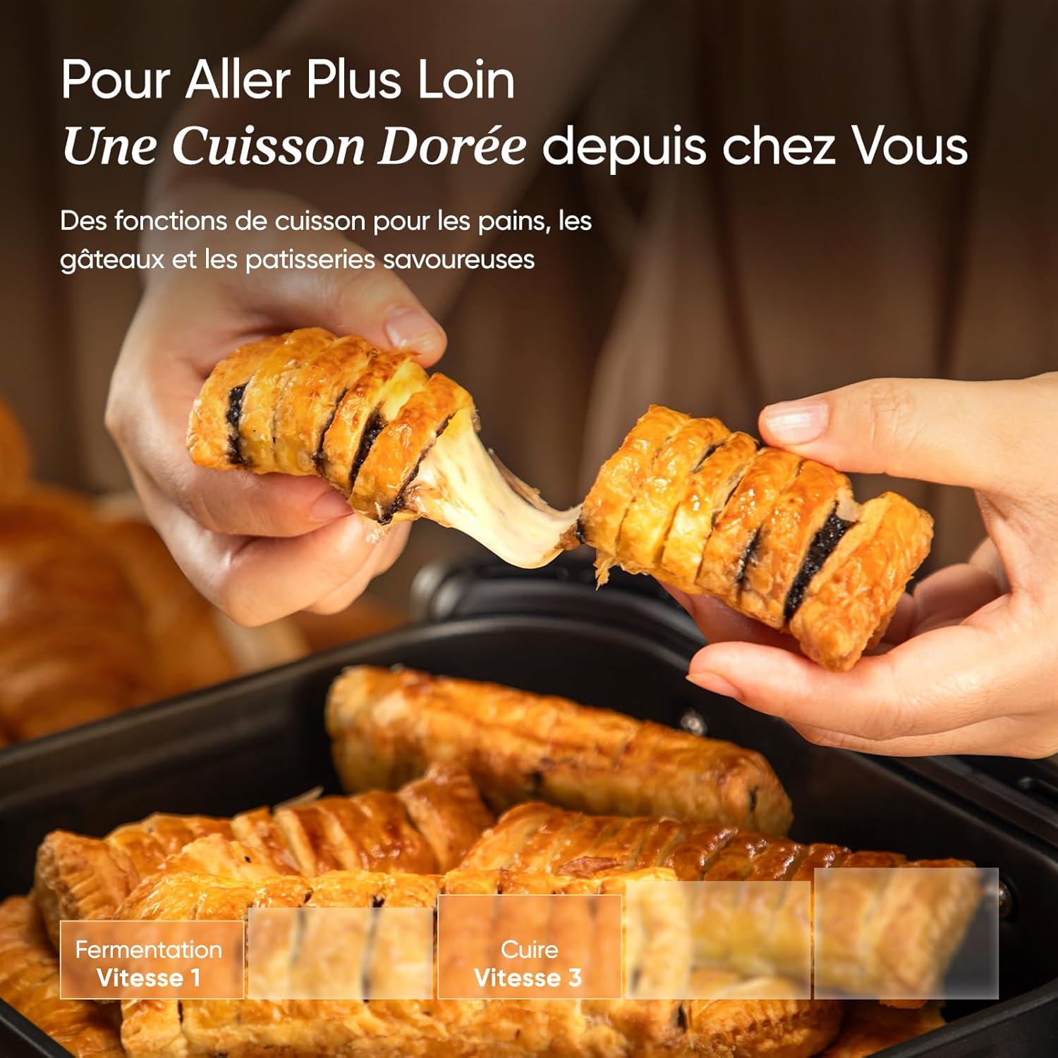 imageCOSORI Air Fryer 108L Turbo Tower ProFriteuse sans huile avec 100 en Cramique Double Stack Dual BlazeampampTurbo Blaze3 Niveaux Cuisson7 Fonctions de Cuisson68 dconomie dnergie300 RecettesCramique 6L