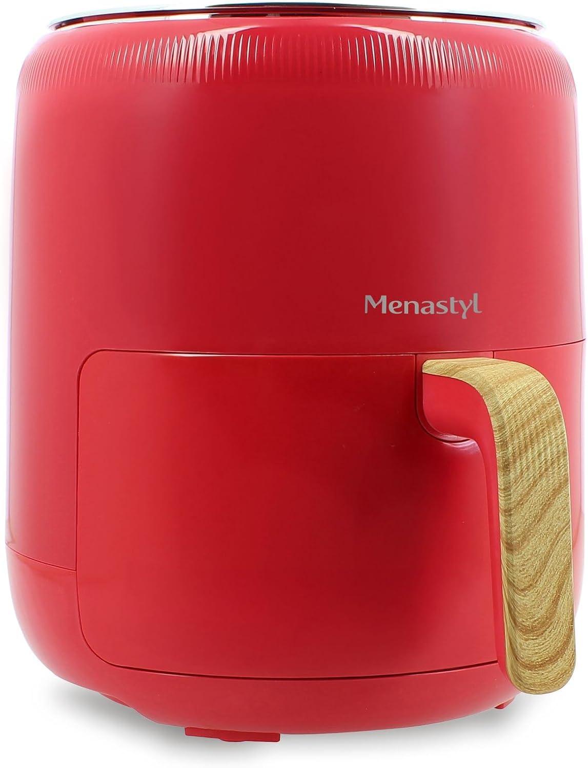 imageMENASTYL Friteuse sans huile air chaud Colorama Cladon sans PFAS 45L 8 programmes Temprature jusqu 200C Minuterie 1 heure Panier et grille compatibles lavevaisselle 6025001Magenta