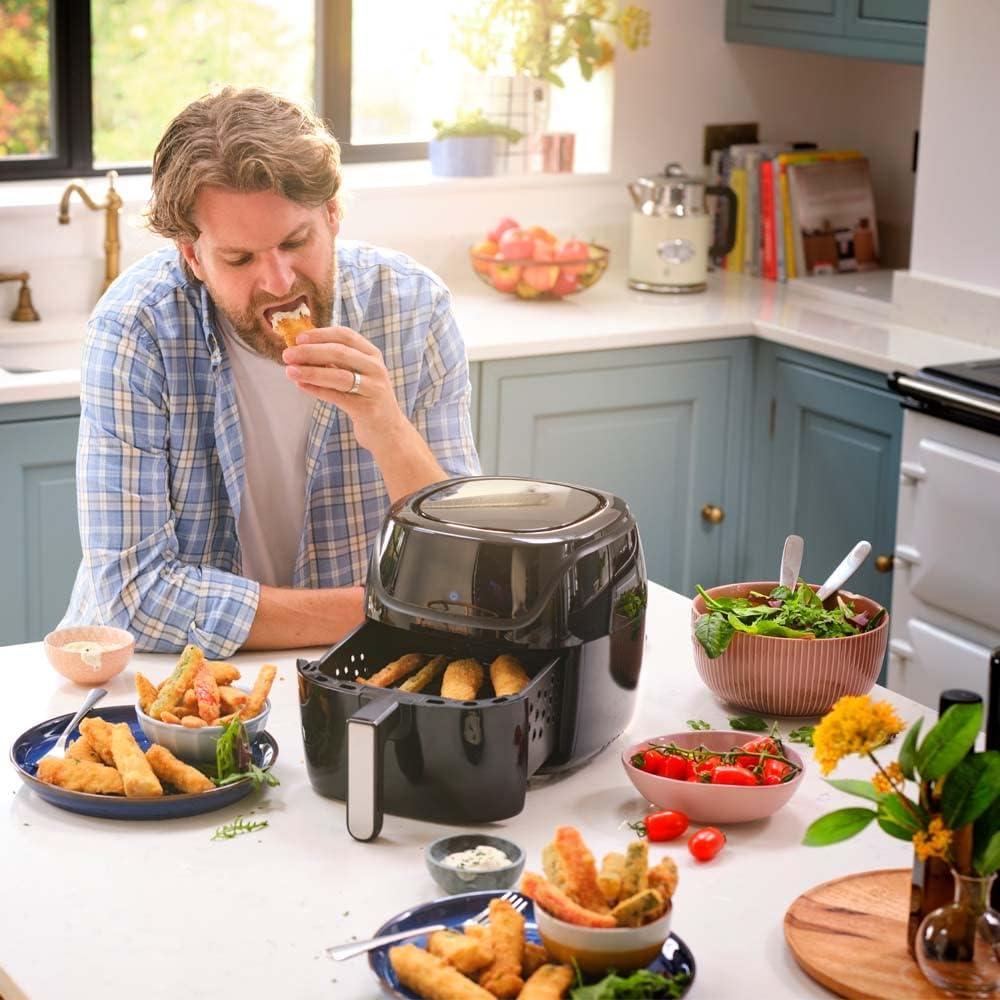 imageRussell Hobbs Air fryer 4L Multicuiseur 7en1 10 programmes Friteuse sans huile avec Rapid Air cuit grille rtit ampamp plus tactile contrle de temprature lavevaisselle Airfryer 2716056