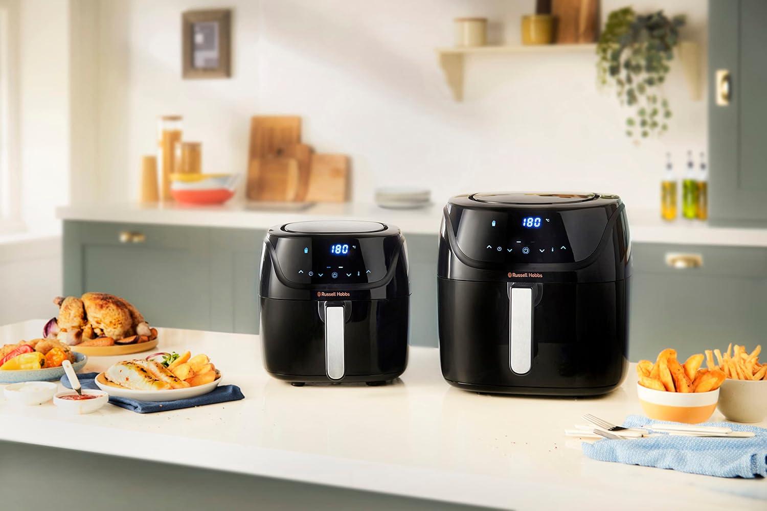 imageRussell Hobbs Air fryer 4L Multicuiseur 7en1 10 programmes Friteuse sans huile avec Rapid Air cuit grille rtit ampamp plus tactile contrle de temprature lavevaisselle Airfryer 2716056