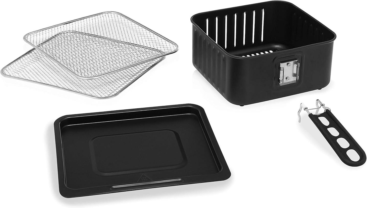 imageTristar Friteuse Air Numrique 8L Capacit 2000W cran Tactile LED 7 Programmes Manuel Fonction Prchauffage et Maintien au Chaud Rappel de Secouage Revtement Antiadhsif FR9418Avec hublot