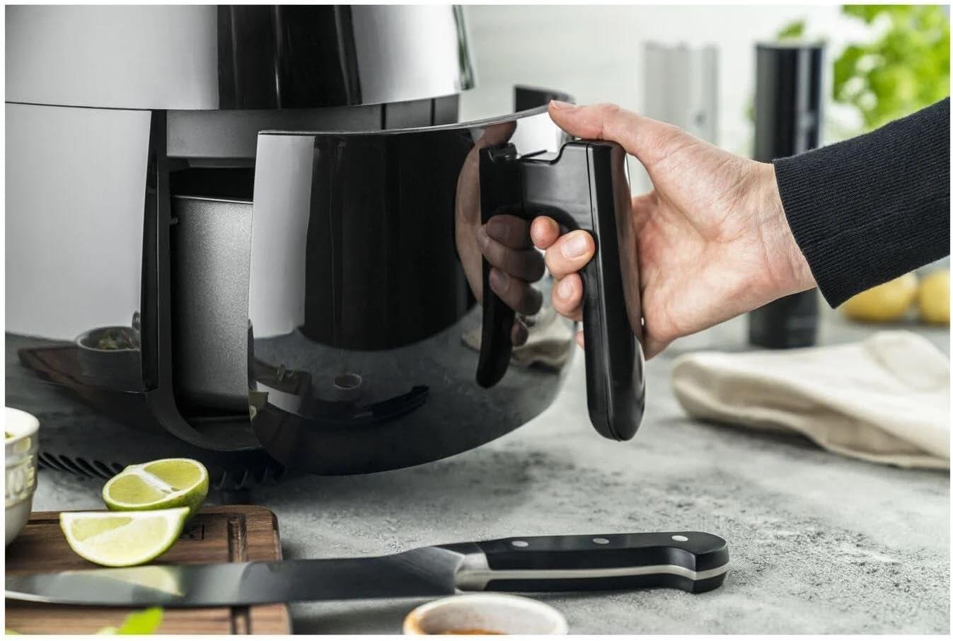 imageZWILLING Air Fryer Friteuse Air Chaud Sans Huile 4 Litres 2 4 Personnes 6 Programmes 1400 W Cuisson Rglable De 80 200 Couleur Noir