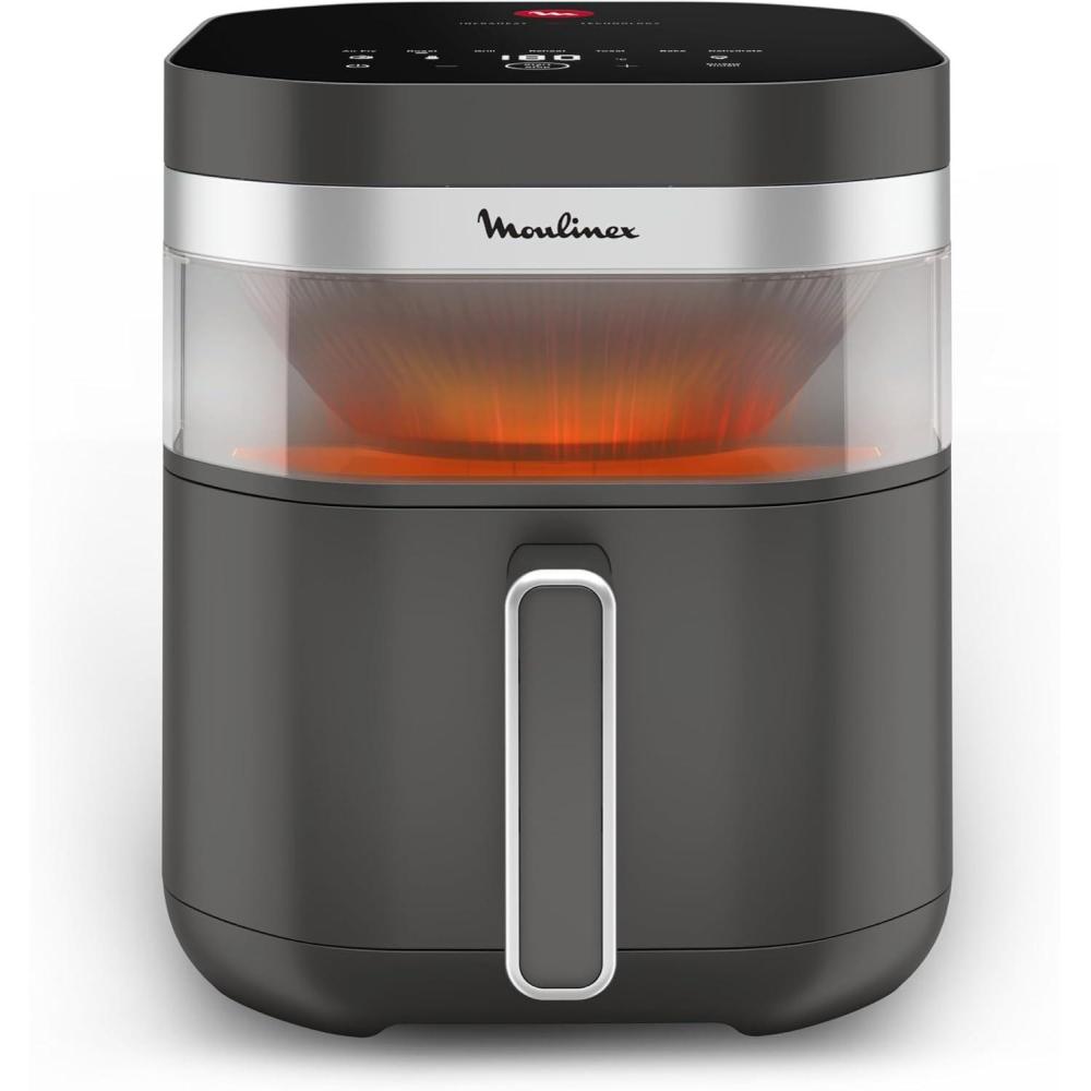 imageMoulinex Easy Fry Infrared 7L Air fryer Technologie infrarouge Exclusive plus rapide plus homogne Grande capacit EZ831GF0 Gris NubeGris Fonc