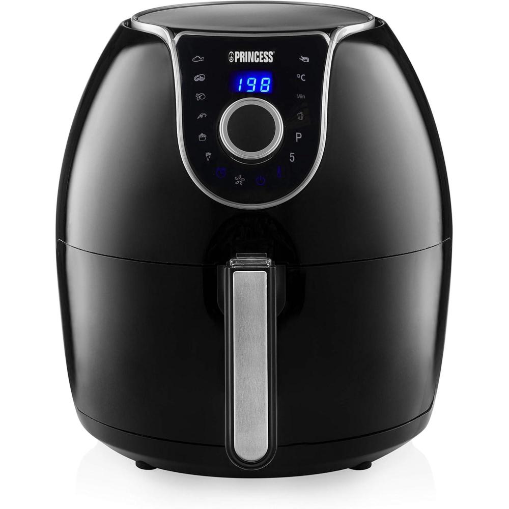 imagePrincess XXL friteuse sans huile double panier 11 L Sans BPA ni PFAS Fin de cuisson synchronise 8 programmes Hublot 2 400 W 1822765 2L