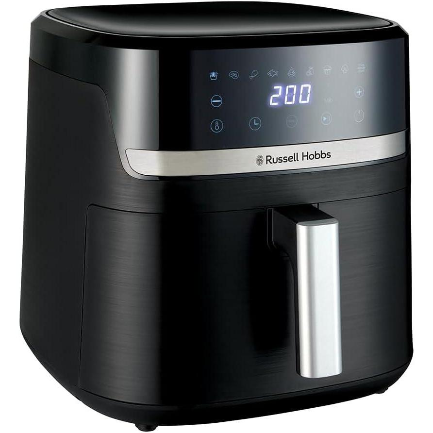 imageRussell Hobbs Air Fryer XXL 83L Rapid Air Compact Silencieux Pizza 26cm Friteuse sans huile 9en1 Cuit gril rtit et plus conome tactilearrt auto compatible lavevaisselle 2763256
